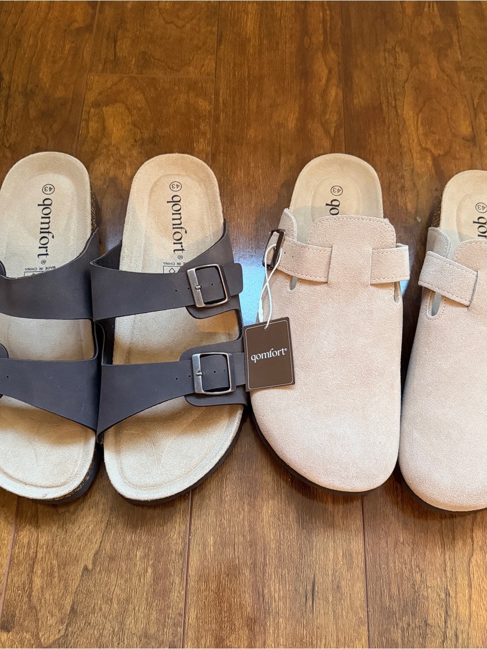 NWT Set of Qomfort Clogs & Sandals size 10.5/11